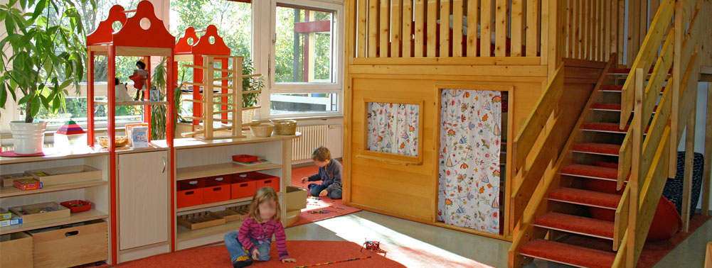 Innengestaltung Möblierung Kindergarten