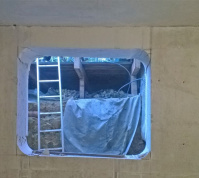 Wohnhauserweiterung Durch Kellerausbau Obertraubling, Lichtschacht Von Innen