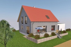 Neubau Einfamilienhaus Holzbauweise in Piesenkofen, Landkreis Regensburg