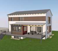 Neubau Einfamilienhaus In Mintraching, Landkreis Regensburg, Planung Aussenansicht