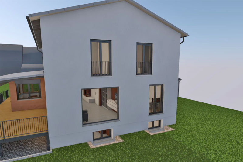 Neubau Einfamilienhaus in Mintraching, Landkreis Regensburg, Planung Absturzsicherung