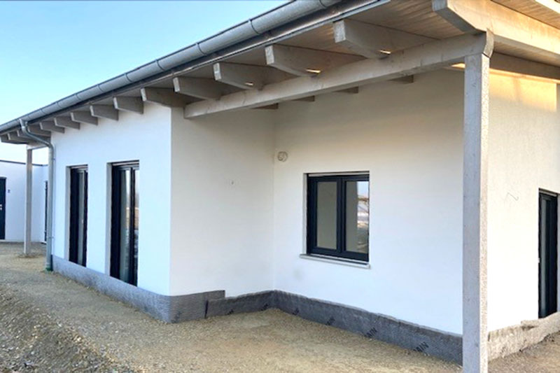 Neubau eines Einfamilienhauses in Mötzing-Dengling, Landkreis Regensburg, Aussenansicht