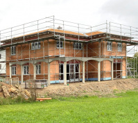Neubau Eines Einfamilienhauses In Regenstauf Steinsberg, Landkreis Regensburg, Aussenansicht Bauphase