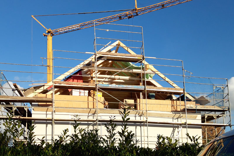 Umbau Einfamilienhaus in Hagelstadt, Landkreis Regensburg, Dachstuhlarbeiten