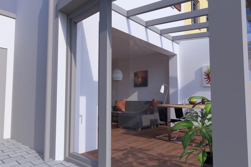 Sanierung eines Reihenendhauses Baujahr 1965 in Regensburg Stadtteil Kumpfmühl-Ziegetsdorf-Neuprüll, Ausstattung: PV-Anlage