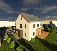 Neubau Eines Individuellen Einfamilienhauses Ohne Keller Mit Zusätzlich Ausgebautem Dachgeschoss In Regenstauf, Ortsteil Buchenlohe, Landkreis Regensburg Technische Ausstattung: Luft-Wärmepumpe, Zentrale Lüftungsanlage, Photovoltaik-Anlage Mit Batteriespeicher