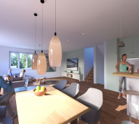 Neubau Eines Doppelhauses In Split-Level-Ausführung In Bernhardswald Technische Ausstattung: Luft-Wärmepumpe, Dezentrale Lüftungsanlage, Pv-Anlage, Siehe Expose