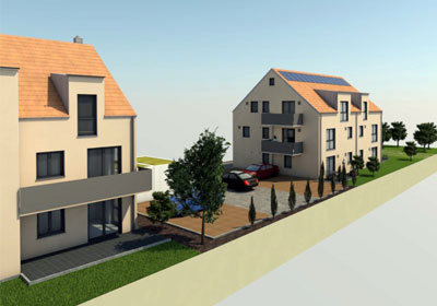 Neubau eines Mehrfamilienhauses in Sünching, Landkreis Regensburg