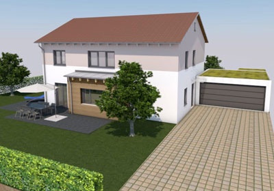 Neubau eines Einfamilienhauses in Riekofen, VG Sünching, Landkreis Regensburg
